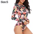 thumbnail image 2 of One-piece long-sleeved surfing suit sunscreen female swimsuit hot spring diving suit sexy swimsuit-xl, 2 of 5