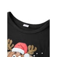 thumbnail image 4 of Argulvti Family Matching Christmas Pajama Set, Reindeer Letter Printed Long Sleeve Tops Elastic Waist Pants 2 Pcs Set, 4 of 7
