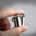 thumbnail image 2 of Tiny Titanium Keychain Pill Holder Case Waterproof Fob Travel Pocket Organizer, 2 of 8