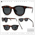 thumbnail image 2 of Neat Round Horn Rim Gentlemanly Fashion Plastic Hustler Sunglasses Tortoise - Black, 2 of 8