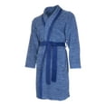 thumbnail image 2 of Isotoner Men's S-XL Tie Closure Polyester Sleepwear Robe & Bathrobe, Blue, 2 of 2