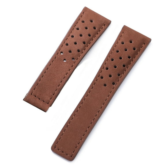 Genuine Cowhide Watch Strap for Tag Heuer for Carrera Series Band 20mm 2 Chronograph Stainless Steel Business Watch Dress Watch Moon Phase Men's Automatic Chronograph Watch