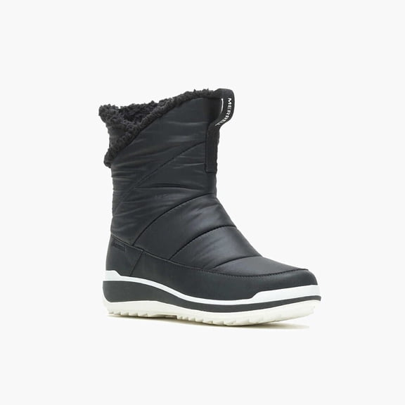 Merrell Snowcreek Sport Mid Zip Polar J003668 Snow Boots Women's 9 Black TF260