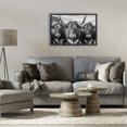 thumbnail image 3 of Stupell Industries Traditional Three Longhorns in a Row Black Floating Frame Canvas Art, 25 x 17, by Creative Studio, 3 of 8