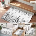 thumbnail image 5 of Entryway Rug 2'x3', Grey Eucalyptus Leaves Small Rug for Kitchen Bathroom Door Mat Indoor Entrance, Watercolor Spring Summer Botanical Non-Slip Area Rugs Floor Mats Carpet Front Door Rugs, 5 of 8