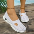 thumbnail image 2 of CAIXAI Wide Walking Shoes for Women Orthopedic Dress Shoes for Women Comfortable Mesh Knitted Casual Sneakers for Women on Adjustable Upper Mary Jane Shoes Hands Free Soft Shoes, 2 of 6
