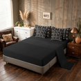 thumbnail image 4 of Manfei Western Cow Skull Queen Bedding, Bohemian Aztec Bedding Comforter Set Queen, Black White, Black Reversible 7-Piece, 4 of 6