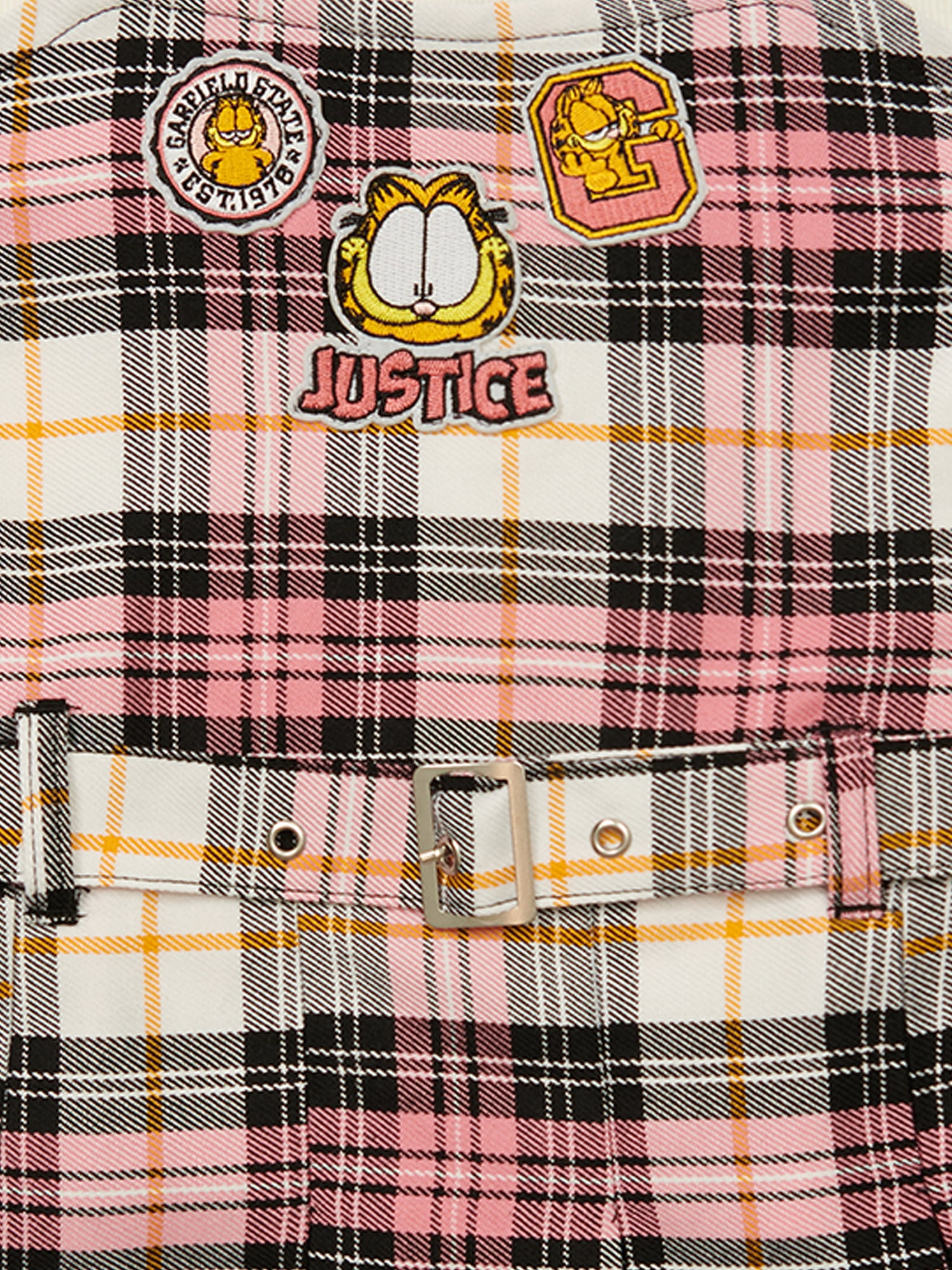 Justice x Garfield Girls Plaid Dress, Sizes XS - XLP