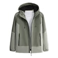 thumbnail image 2 of LOVZFMLL Jackets for Men Man Solid Color Three Prevention Cottoning Climbing Wear As One Down Intensification Warm Outdoor, 2 of 9