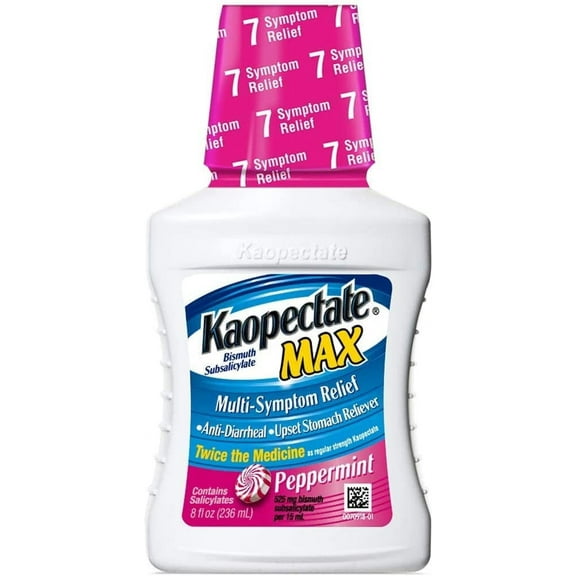 Kaopectate Anti-Diarrheal/Upset Stomach Reliever, Extra Strength, Peppermint, 8 fz (Pack of 3)