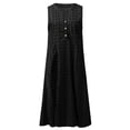 thumbnail image 4 of Sngxgn Women's V Neck Sleeveless Ruched Bodycon Party Dress(Black,XXL), 4 of 4