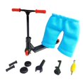 thumbnail image 1 of Kids Mini Alloy Finger Scooter Set w/ Pants Wheel Interactive Toys (Black), 1 of 9