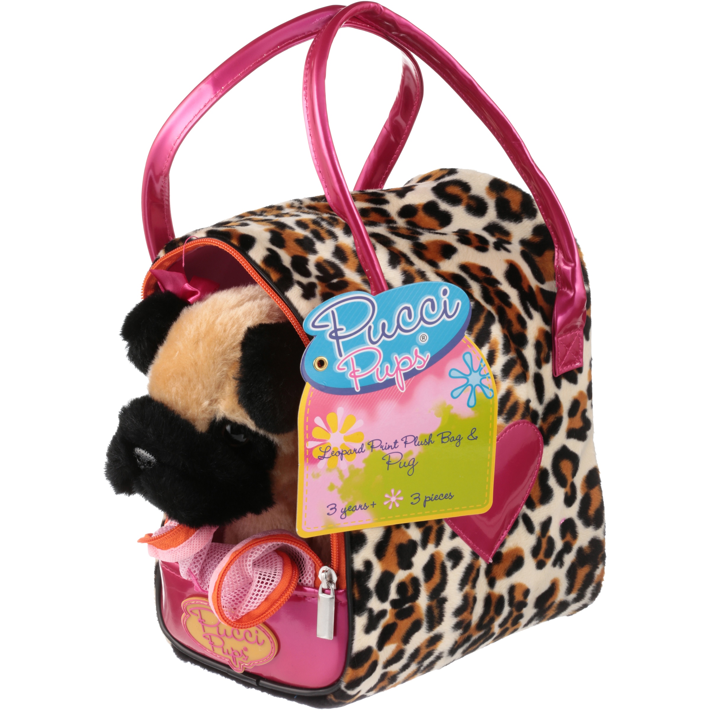 Pucci Pups Pug & Leopard Print Bag - image 2 of 4
