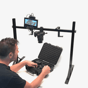 Glide Gear OH100 Professional Metal Overhead Table Top Mount Stand, Black, 1