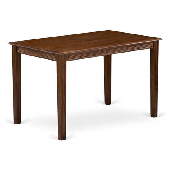 Pemberly Row Traditional Rectangular Wood Dining Table in Walnutt