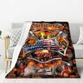 thumbnail image 2 of Firefighter Gifts Fire Fighter Throw Blanket Soft Fleece Flannel Bedding Fireman Gifts for Men Boys Girls Lovers Adults Stuff for Couch Sofa Bed Room Decor, 2 of 8