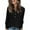 #143-Black, variant on Ounisa Womens Tops Long Sleeve Shirts Fall Winter Casual V Neck Button Knit Pullover Lightweight Tunic Blouse