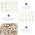 thumbnail image 4 of 1 Set of Creative English Letters Number Designed Wood Chips DIY Crafts Wood Slices, 4 of 8