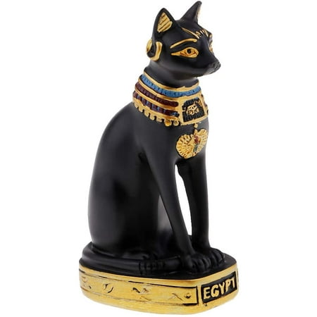 Statue De Chat De La Mythologie Egyptienne 4 Bast Bastet Deesse De La Musique De La Joie Et De La Danse Noir Comme Decrit Walmart Canada