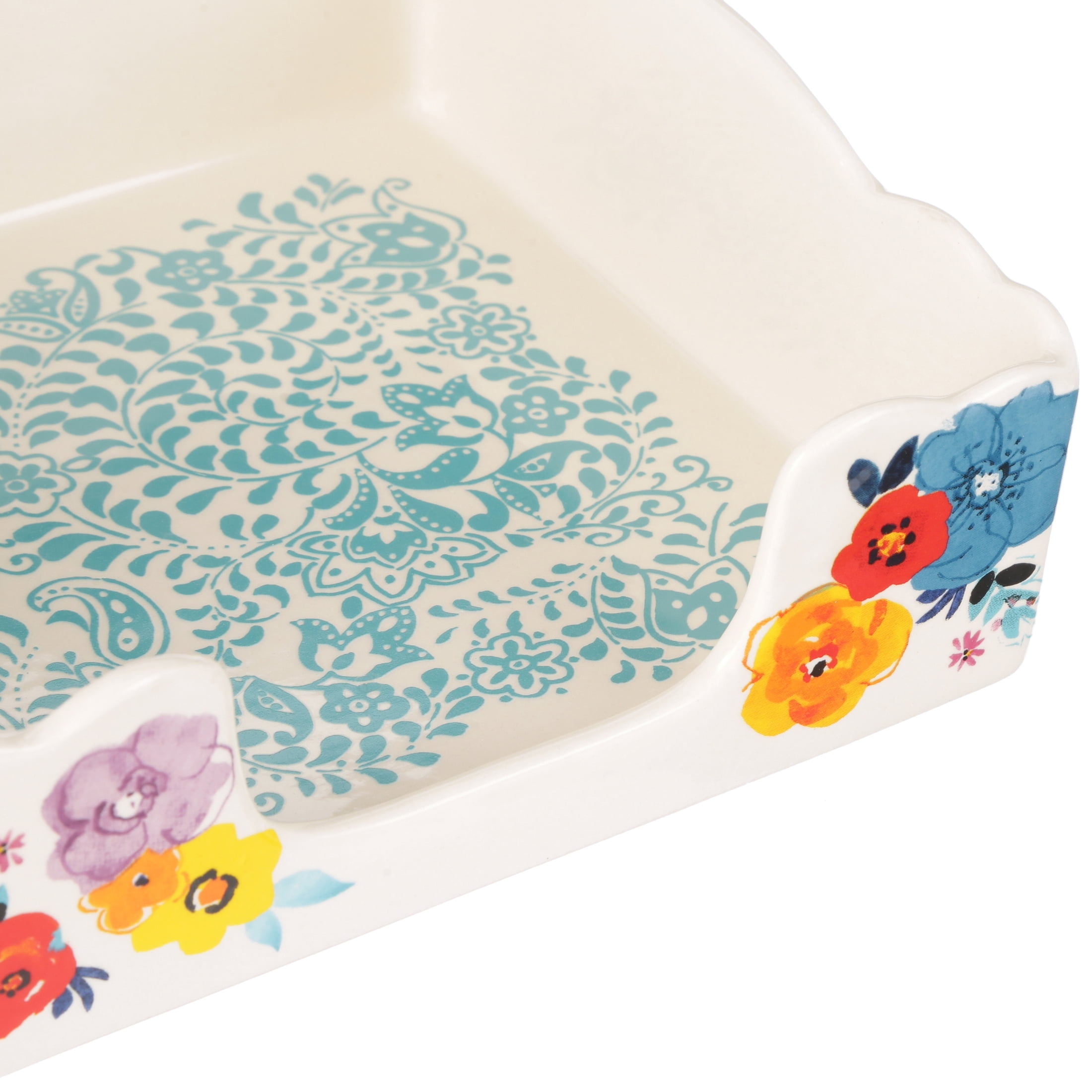 The Pioneer Woman Flea Market 5-Piece Stoneware Coasters & Napkin Box Set