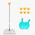 thumbnail image 4 of Windfall Table Tennis Trainer Elastic Shaft .Portable Table Tennis with Elastic Soft Shaft Leisure Decompression Sports for Adults and Kids Indoor Outdoor Play （2 pcs Paddle +3 pcs Ball）, 4 of 7