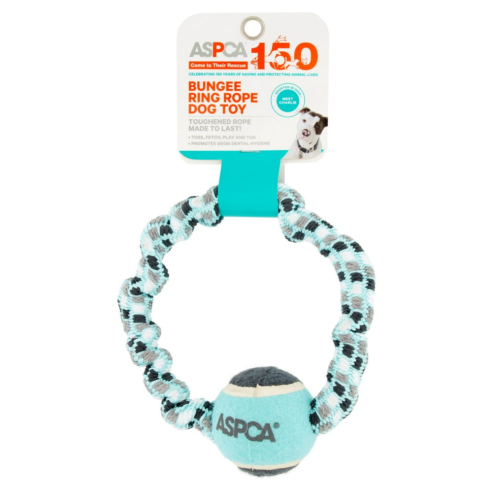 ASPCA Bungee Ring Blue Rope Dog Toy