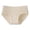 Beige, variant on Seamless Panties for Women No Show Lace Trim Blockade Design Underwear with Extended Gusset Full Coverage Soft Comfort Fit Ladies Casual Briefs Light Purple M