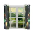 thumbnail image 3 of MYPOP Galaxy Space Window Curtain Kitchen Curtain 26x39 inches (Two Pieces), 3 of 3