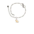 thumbnail image 2 of Delight Jewelry Two-tone Labrador Silhouette Heart Silver-tone Paw Infinity Link Chain Bracelet, 6"+2" Extender, 2 of 3