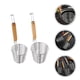 thumbnail image 4 of 2pcs Stainless Steel Noddles Drainer Spoon Practical Kitchen Pasta Colander Fine Mesh Design Filter Spoon, 4 of 4