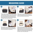 thumbnail image 6 of H.VERSAILTEX Split 4-Panel Velvet Recliner Chair Cover, High Stretch Non-Slip Washable Recliner Slipcover for Living Room, Ivory, 6 of 6