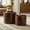 Dark Brown, variant on Kevinplus Round Coffee Table Set of 2 Nesting Table Modern Circle Side Table End Table for Living Room Apartment