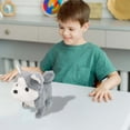 thumbnail image 7 of 7" Plush Husky Toy Puppy Electronic Interactive Dog - Walking Talking & Tail Wagging Nodding Companion Animal for Animal Lovers Gray, 7 of 7