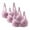Pink, variant on 3PC Plus Size Bras High Support Sports Bra Pack Solid Color Lace Seamless Tshirt Bras for Women Comfortable Breathable Push Up Bras 4XL