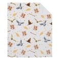 thumbnail image 2 of Warner Brothers Harry Potter White, Gold, and Tan Sherpa Baby Blanket, 2 of 4