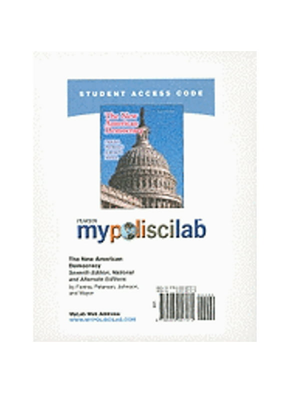 Mypoliscilab Student Access Code Card for New American Democracy, the (National and Alternate (Hardcover) by Morris P Fiorina, Paul E Peterson, Bertram Johnson