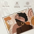 thumbnail image 6 of Elephant Stock Boho African Girl Wall Art - Horizontal Canvas Wall Art - Living Room Wall Decor - People Canvas - Yellow And Gray Decor - 36" x 24", 6 of 8