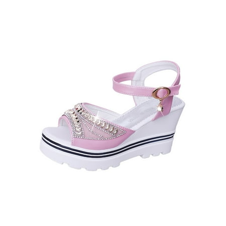 

Felirenzacia Women Ankle Strap Summer Slide Sandals Platforms Wedges Shose