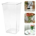 thumbnail image 2 of MasteelfCA Transparent Flower Bouquet Bucket Acrylic Flowers Wake Bucket Desktop Flower Bucket, 2 of 9