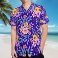 thumbnail image 5 of High Quality Hawaiian Shirts for Men Short Sleeve Aloha Beach Shirt Floral Summer Casual Button Down Shirts Blouses EF8VPS, 5 of 7