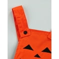 thumbnail image 5 of Qiylii Infant Halloween Romper Sleeveless Strap Pumpkin Bodysuit, 5 of 8