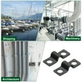 thumbnail image 5 of Uxcell 100 Paquete Abrazadera de Tubo en U, 3/16 Pulgadas(5mm) Abrazadera de Estribo de 2 Agujeros Conector Pesado para Cables de Conduit, Negro, 5 of 5