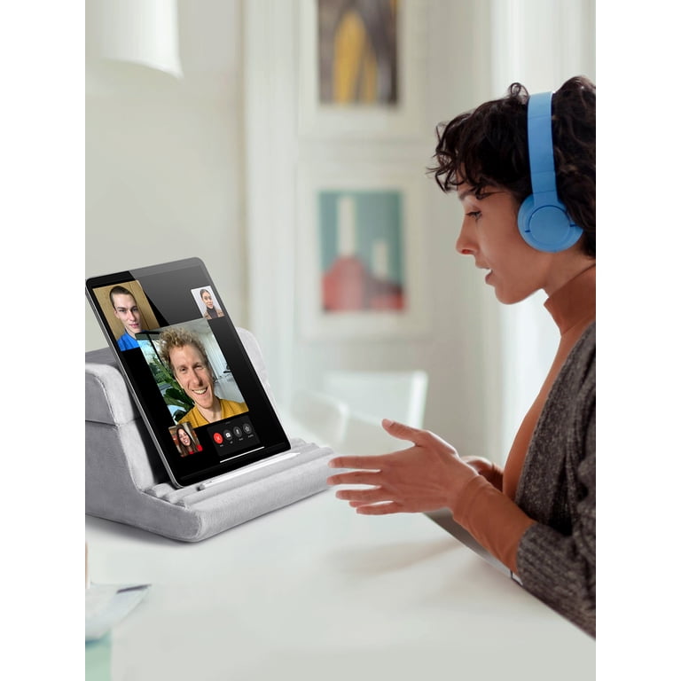 Foldable Tablet Pillow Stand with Soft Crystal Velvet photo 6