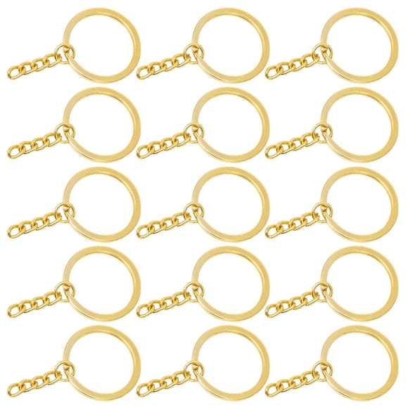 Phenofice 100Ud Anillos De Metal Dorados Para Llaveros Conector Para Manualidades Y Especial