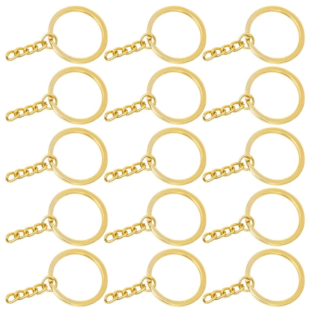 Phenofice 100Ud Anillos De Metal Dorados Para Llaveros Conector Para Manualidades Y Especial