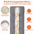 thumbnail image 3 of ROFIEJOX 4-Inch Tufted Patio Bench Cushion, 36" x 14", Non-Slip Outdoor Seat Pad for Porch Swing and Garden Furniture, Gray, 3 of 7
