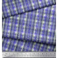 thumbnail image 1 of Soimoi Rayon Fabric Geometric Check Print Fabric by The Yard 56 Inch Wide, 1 of 2