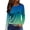 Blue 1, variant on Womens Long Sleeve Shirts Causal Cute Sparkly Print Crewneck Shirts Petite Spring Fahsion Blouse