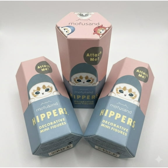 Sonny Angel Mofusand Hippers Decorative Mini Figurine(3pcs)