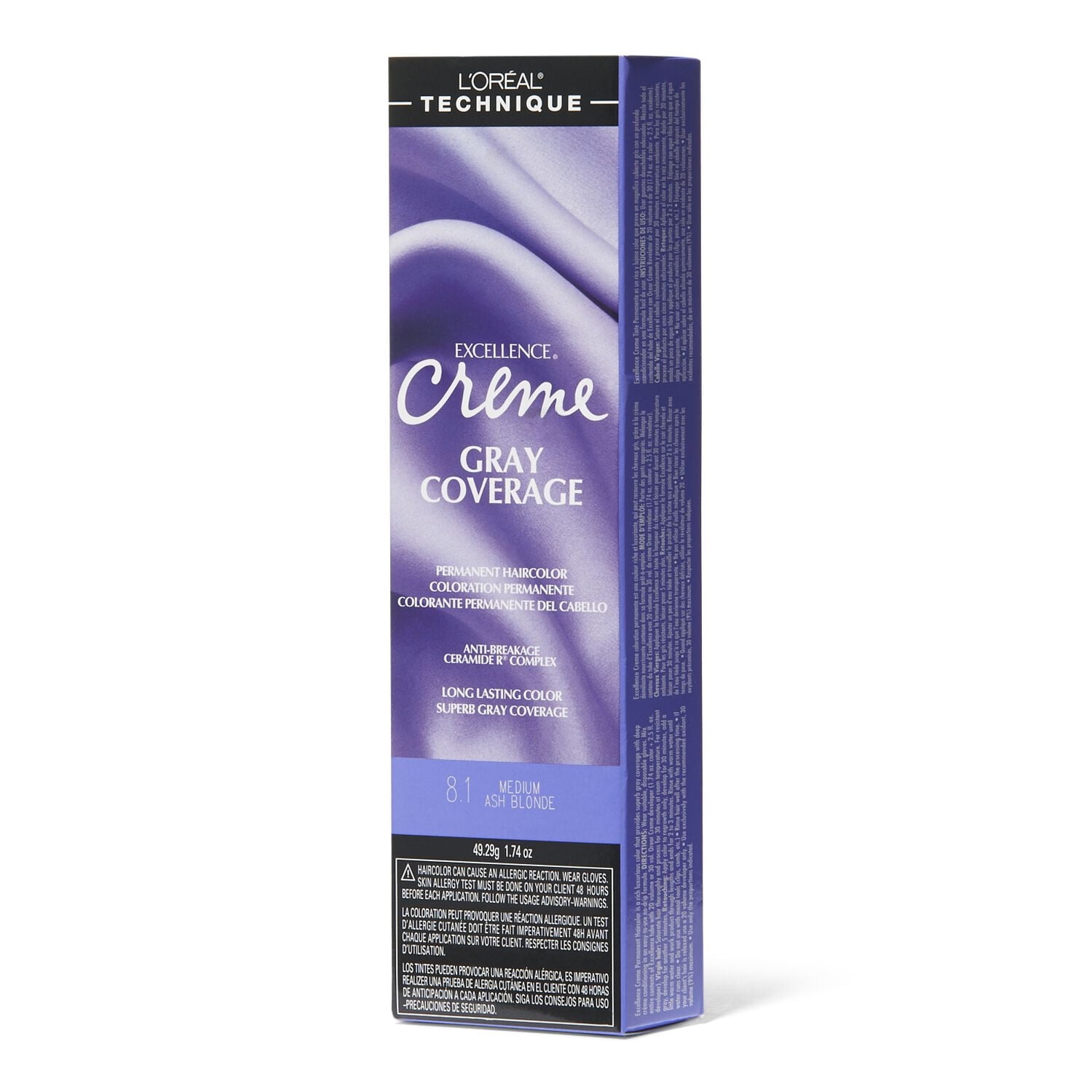 L'Oreal Excellence Permanent Creme, Superb Gray Coverage, Anti
